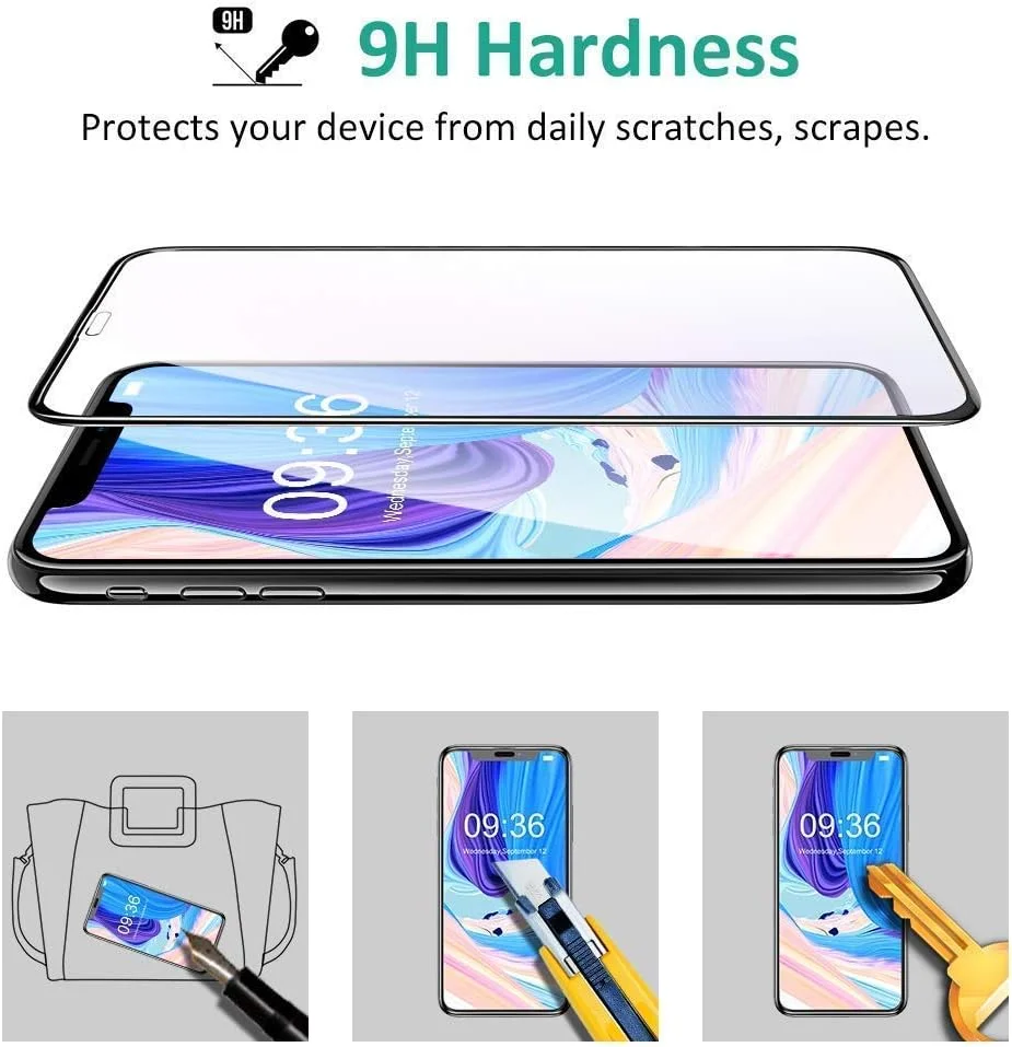 محافظ صفحه نمایش شیشه ای چسب کامل لبه به لبه برای اپل آیفون 11/11 پرو / 11 پرو مکس (مشکی) توسط Nice.Store.UAE (آیفون 11 (6.1 اینچ)) محافظ صفحه نمایش شیشه ای چسب کامل لبه به لبه برای اپل آیفون 11/11 پرو / 11 پرو مکس (مشکی) توسط Nice.Store.UAE (آیفون 11 (6.1 اینچ))