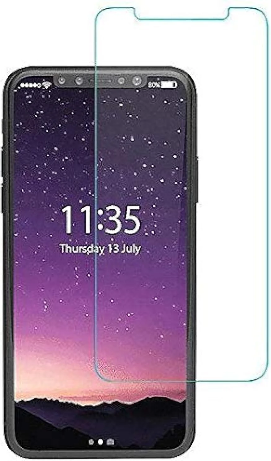 محافظ صفحه نمایش شیشه ای تمپرد EZUK برای اپل آیفون X (شفاف) محافظ صفحه نمایش شیشه ای تمپرد EZUK برای اپل آیفون X (شفاف)