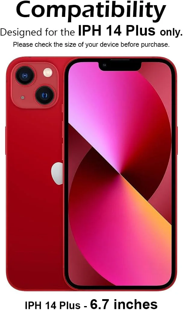 محافظ صفحه نمایش شیشه ای حرارت دیده با سختی 9H برای گوشی اپل آیفون 14 پلاس 6.7 اینچی، نصب آسان بدون حباب، پوشش کامل، ضد خش و حساس به لمس محافظ صفحه نمایش شیشه ای حرارت دیده با سختی 9H برای گوشی اپل آیفون 14 پلاس 6.7 اینچی، نصب آسان بدون حباب، پوشش کامل، ضد خش و حساس به لمس