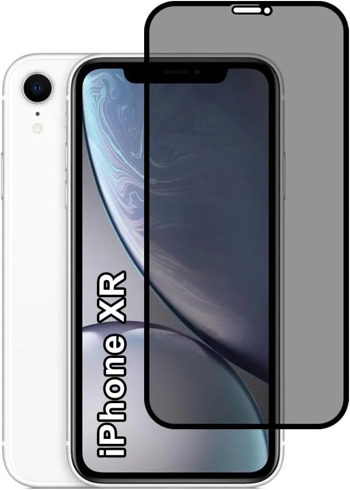 محافظ صفحه نمایش حریم خصوصی گجت شیلد برای اپل آیفون XR، سختی 9H، فیلم شیشه ای حرارت دیده ضد جاسوسی [محافظت 100% از حریم خصوصی]، نصب آسان بدون حباب، پوشش کامل و ضد خش