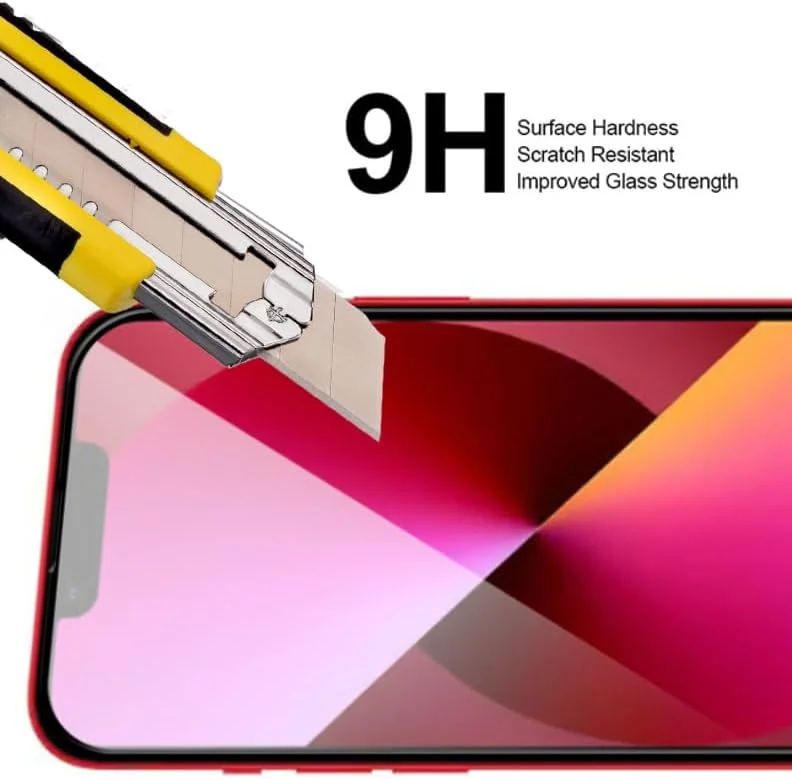 محافظ صفحه نمایش شیشه ای حرارت دیده با سختی 9H برای گوشی اپل آیفون 14 پلاس 6.7 اینچی، نصب آسان بدون حباب، پوشش کامل، ضد خش و حساس به لمس محافظ صفحه نمایش شیشه ای حرارت دیده با سختی 9H برای گوشی اپل آیفون 14 پلاس 6.7 اینچی، نصب آسان بدون حباب، پوشش کامل، ضد خش و حساس به لمس