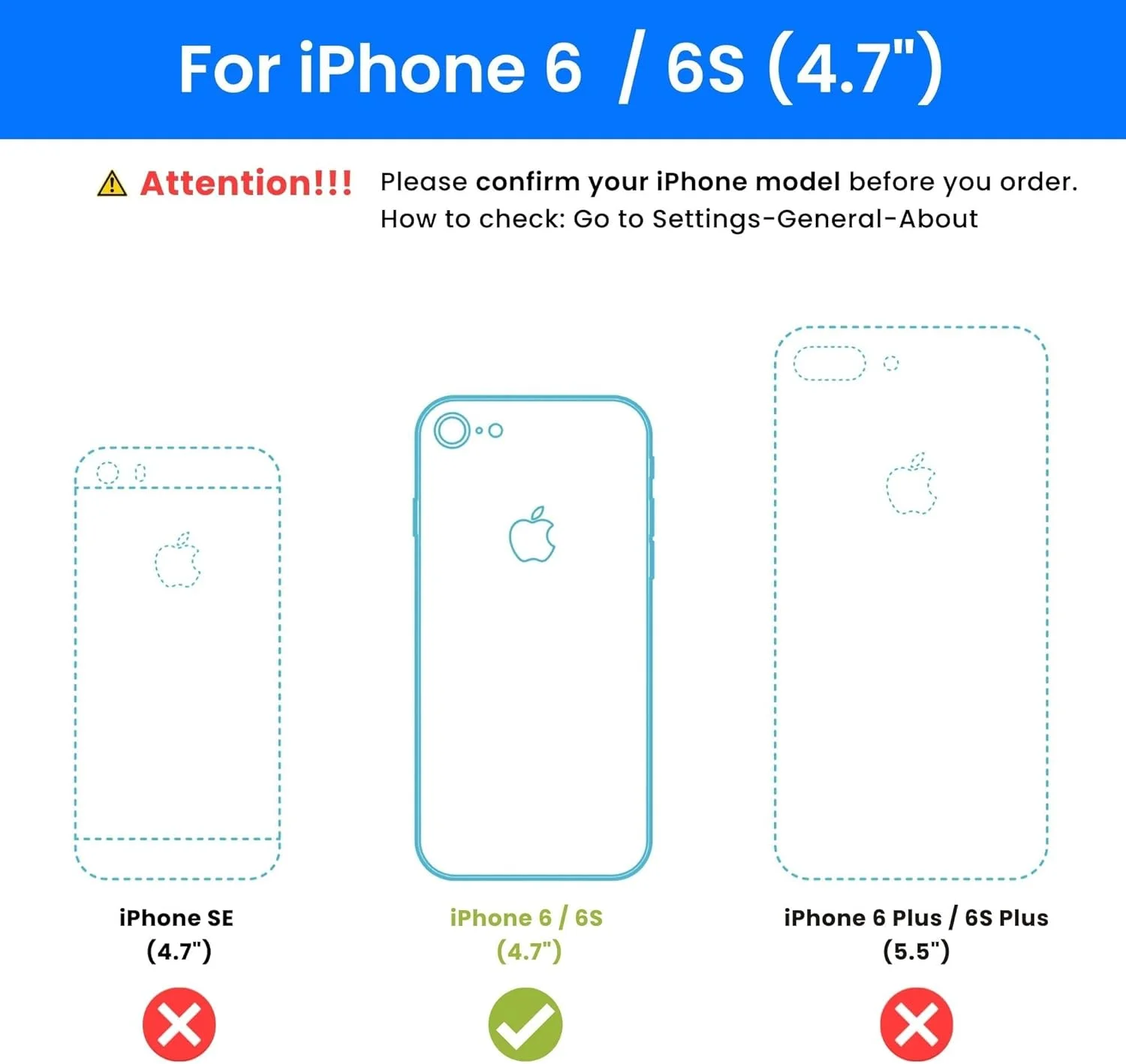 محافظ صفحه نمایش شیشه ای حرارت دیده آنتی بلو لایت Ocushield برای Apple iPhone 6/6S - دستگاه پزشکی معتبر - از چشمان خود برای خواب بهتر محافظت کنید