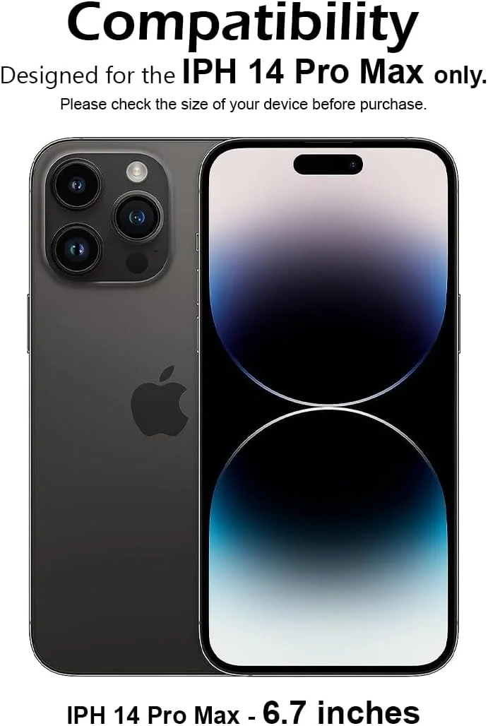 محافظ صفحه نمایش گجت شیلد برای اپل آیفون 14 پرو مکس 6.7 اینچ، شیشه حرارت دیده با سختی 9H، نصب آسان بدون حباب، پوشش کامل، ضد خش و حساس به لمس