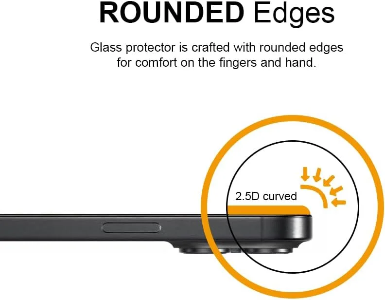 محافظ صفحه نمایش گجت شیلد برای اپل آیفون 14 پرو مکس 6.7 اینچ، شیشه حرارت دیده با سختی 9H، نصب آسان بدون حباب، پوشش کامل، ضد خش و حساس به لمس