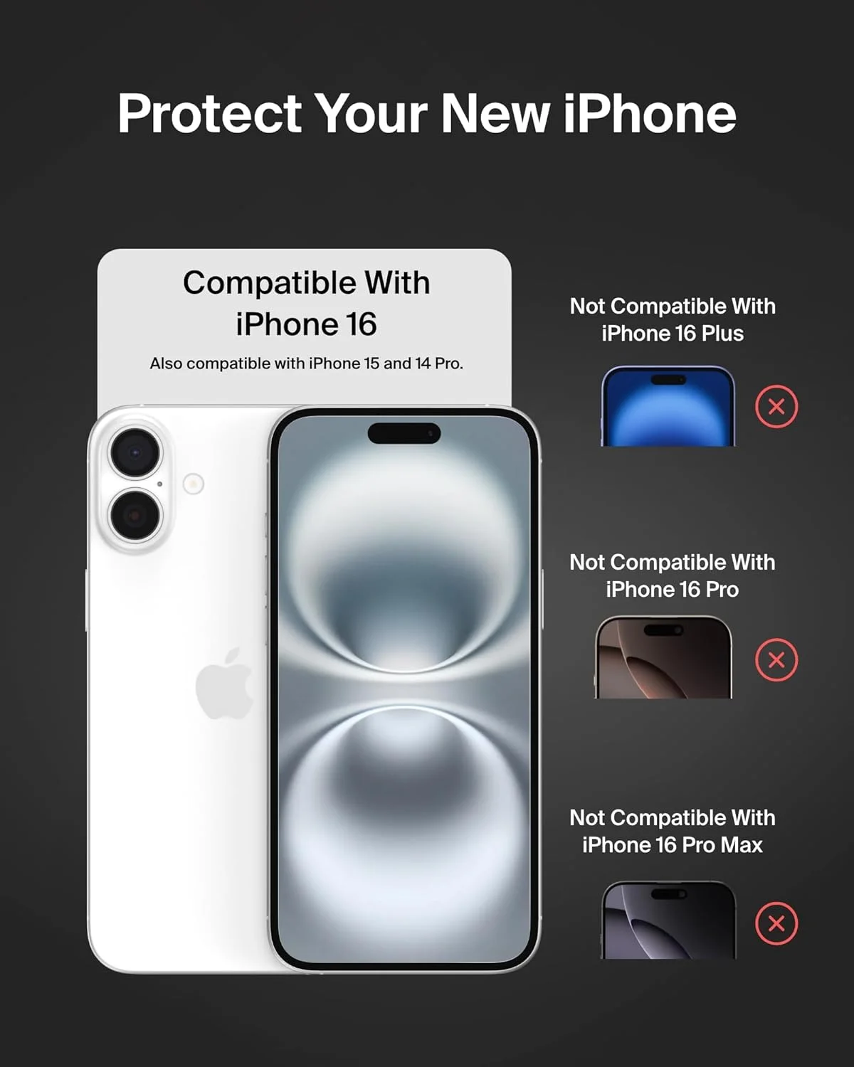 محافظ صفحه شیشه ای بلکین OVA143zz دارای تاییدیه اپل برای آیفون 16 / آیفون 15، شیشه حرارت دیده، ساخت AGC ژاپن، 0.33 میلی متر، شامل کیت نصب آسان، بسته 2 عددی محافظ صفحه شیشه ای بلکین OVA143zz دارای تاییدیه اپل برای آیفون 16 / آیفون 15، شیشه حرارت دیده، ساخت AGC ژاپن، 0.33 میلی متر، شامل کیت نصب آسان، بسته 2 عددی