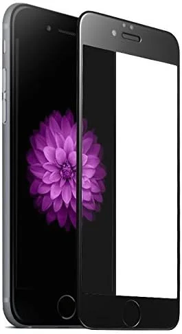 محافظ صفحه نمایش شیشه ای لبه به لبه با چسب کامل برای گوشی های آیفون 7 پلاس / 8 پلاس (مشکی) توسط Nice.Store.UAE