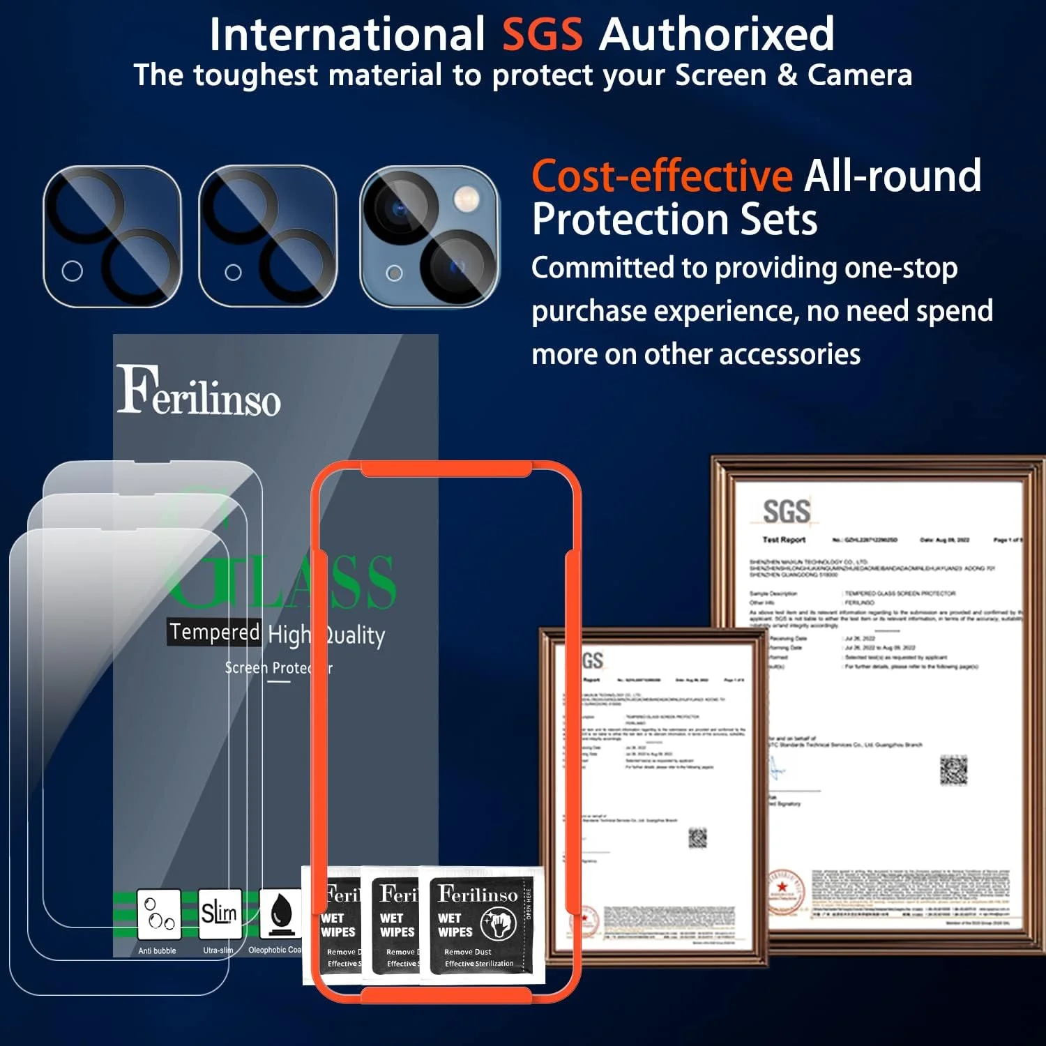 محافظ صفحه نمایش 3 عددی Ferilinso برای آیفون 14 و 13 به همراه محافظ لنز دوربین شیشه ای حرارت دیده 2 عددی، سازگار با قاب گوشی، محافظ فوق العاده لوازم جانبی محافظ صفحه نمایش برای اپل آیفون 14 و 13 محافظ صفحه نمایش 3 عددی Ferilinso برای آیفون 14 و 13 به همراه محافظ لنز دوربین شیشه ای حرارت دیده 2 عددی، سازگار با قاب گوشی، محافظ فوق العاده لوازم جانبی محافظ صفحه نمایش برای اپل آیفون 14 و 13