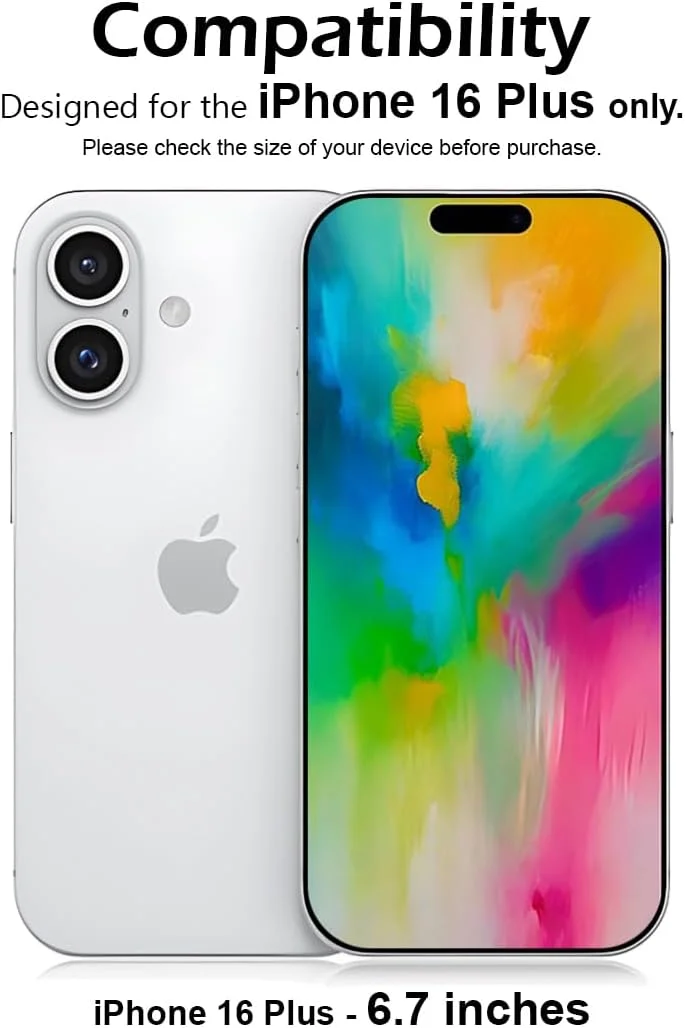 محافظ صفحه نمایش حریم خصوصی گجت شیلد برای اپل آیفون 16 پلاس، سختی 9H، فیلم شیشه ای حرارت دیده ضد جاسوسی [محافظت 100% از حریم خصوصی]، نصب آسان بدون حباب، پوشش کامل و ضد خش