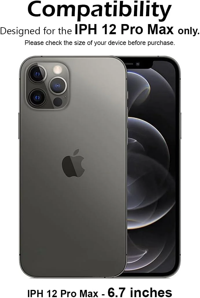 محافظ صفحه نمایش شیشه ای حرارت دیده با سختی 9H برای گوشی اپل آیفون 12 پرو مکس 6.7 اینچی، نصب آسان بدون حباب، پوشش کامل، ضد خش و حساس به لمس محافظ صفحه نمایش شیشه ای حرارت دیده با سختی 9H برای گوشی اپل آیفون 12 پرو مکس 6.7 اینچی، نصب آسان بدون حباب، پوشش کامل، ضد خش و حساس به لمس