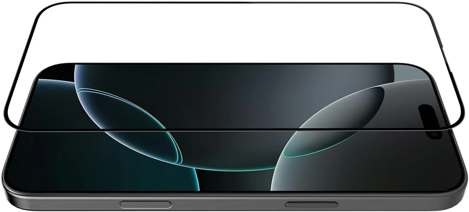 محافظ صفحه نمایش شیشه ای ضد انفجار نیلكین مدل CP+ MAX، 0.33 میلی متر، 3D، طراحی شده برای اپل آیفون 16 پرو - مشکی محافظ صفحه نمایش شیشه ای ضد انفجار نیلكین مدل CP+ MAX، 0.33 میلی متر، 3D، طراحی شده برای اپل آیفون 16 پرو - مشکی