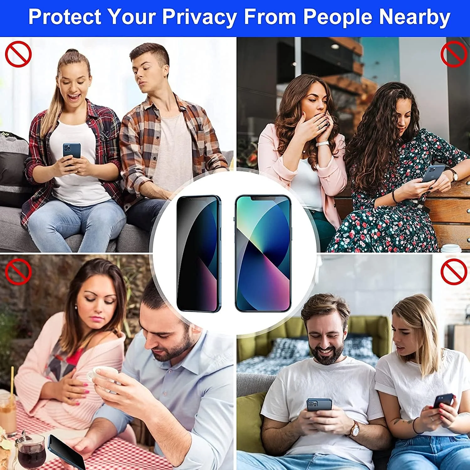 محافظ صفحه نمایش حریم خصوصی T Tersely [بسته 3 عددی] برای آیفون 13 پرو مکس، پوشش کامل لبه به لبه، محافظ صفحه نمایش منحنی ضد جاسوسی سازگار با قاب برای اپل آیفون 13 پرو مکس (6.7 اینچ)