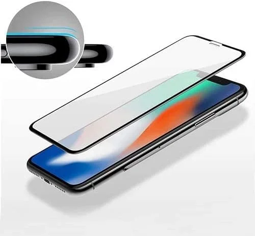 محافظ صفحه نمایش آیفون XS Max، [پوشش کامل سه بعدی] فیلم محافظ صفحه نمایش شیشه ای حرارت دیده برای اپل آیفون XS Max 6.5 اینچی (2018) [سختی 9H] [بدون حباب]