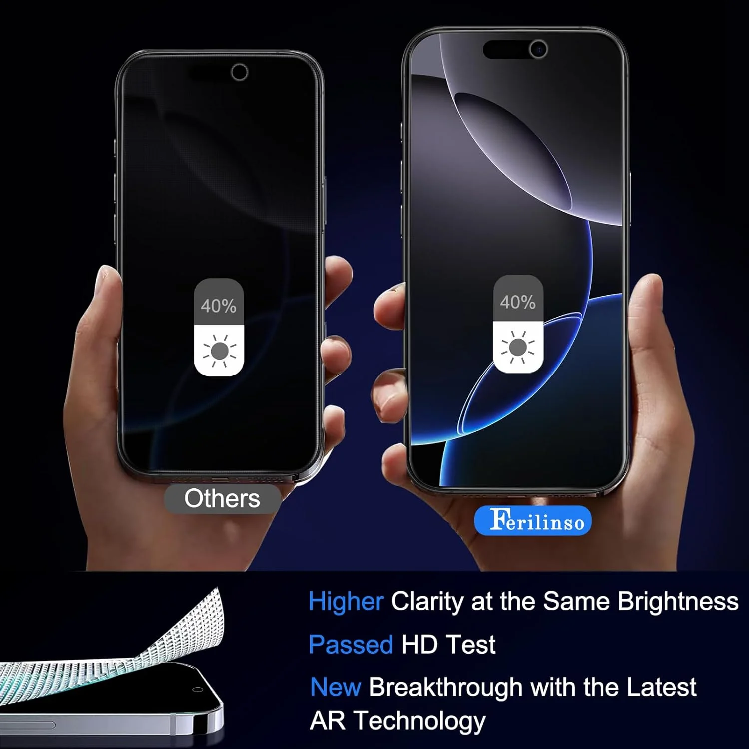 محافظ صفحه نمایش حریم خصوصی Ferilinso [نصب خودکار گرد و غبار] بسته 3 عددی برای آیفون 16 پرو مکس [مناسب قاب گوشی]، 3 عدد لوازم جانبی لنز دوربین شیشه ای حرارت دیده برای اپل