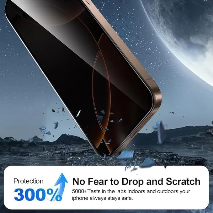 محافظ صفحه نمایش شیشه ای حرارت دیده حریم خصوصی MaiJin 2 عددی برای سری Apple iPhone، ضد استاتیک و مقاوم در برابر گرد و غبار محافظ صفحه نمایش شیشه ای حرارت دیده حریم خصوصی MaiJin 2 عددی برای سری Apple iPhone، ضد استاتیک و مقاوم در برابر گرد و غبار