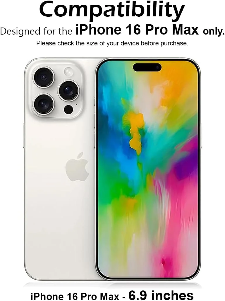 محافظ صفحه نمایش حریم خصوصی گجت شیلد برای اپل آیفون 16 پرو مکس، سختی 9H، فیلم شیشه ای حرارت دیده ضد جاسوسی [محافظت 100% از حریم خصوصی]، نصب آسان بدون حباب، پوشش کامل و ضد خش