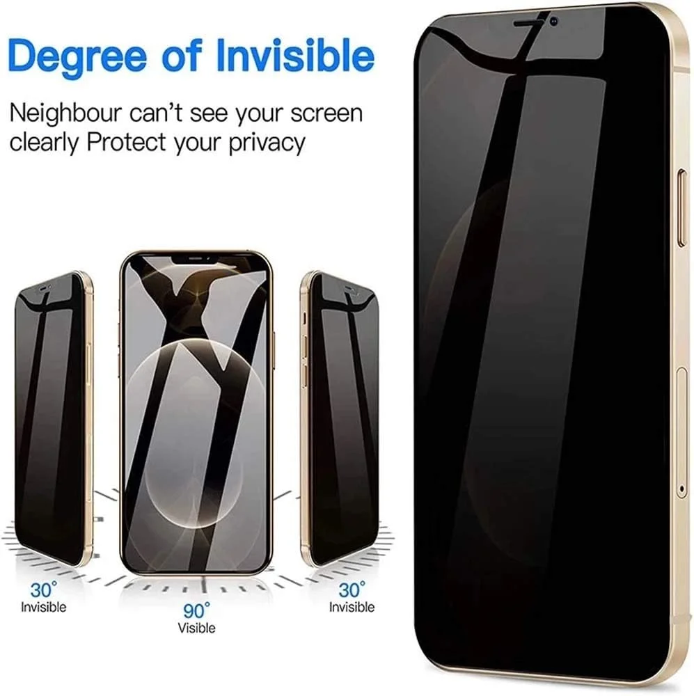 محافظ صفحه نمایش شیشه ای حریم خصوصی تمام صفحه مشکی Muzz برای آیفون XS Max (6.5 اینچ) محافظ صفحه نمایش شیشه ای حریم خصوصی تمام صفحه مشکی Muzz برای آیفون XS Max (6.5 اینچ)