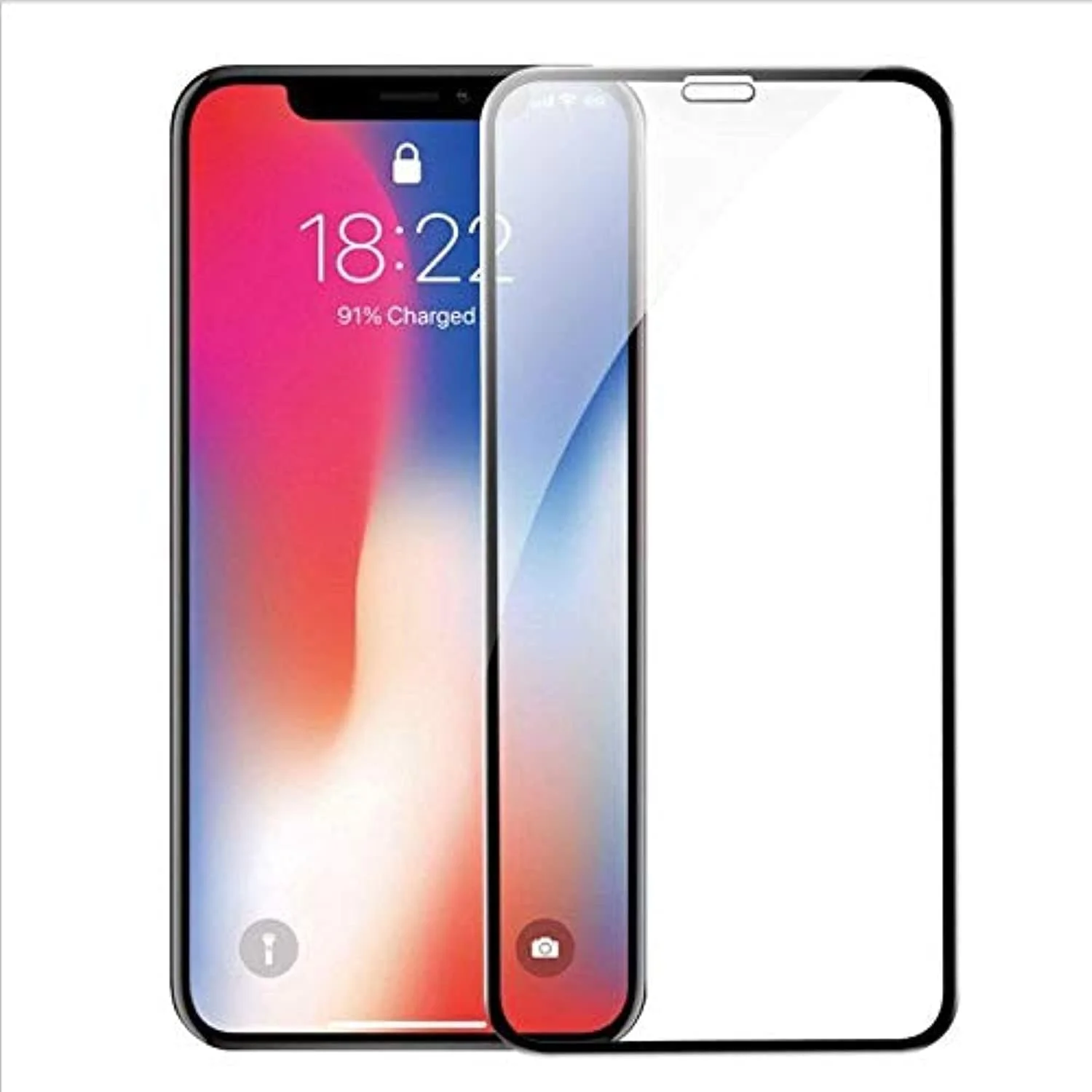 محافظ صفحه نمایش شیشه ای شفاف 6D برای اپل آیفون XS Max