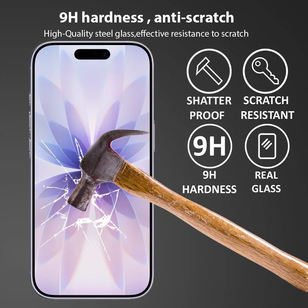 محافظ صفحه نمایش آل-هوتروشی سازگار با اپل آیفون 17، مات، ضد انعکاس نور، ضد اثر انگشت، نصب آسان، سطح مات سرامیکی (غیر شیشه ای)، سرامیکی مات محافظ صفحه نمایش آل-هوتروشی سازگار با اپل آیفون 17، مات، ضد انعکاس نور، ضد اثر انگشت، نصب آسان، سطح مات سرامیکی (غیر شیشه ای)، سرامیکی مات