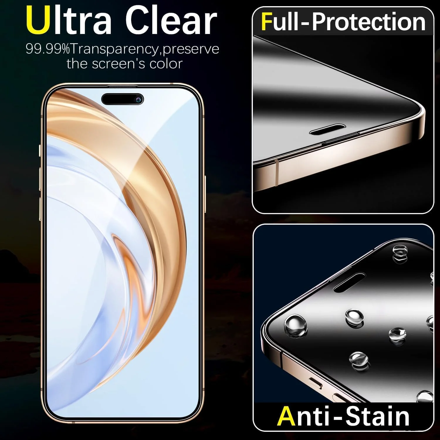 محافظ صفحه نمایش حریم خصوصی آیفون 16 پرو مکس، 6.9 اینچ، ضد جاسوسی 4 طرفه، شیشه حرارت دیده، پوشش کامل، سازگار با قاب (آیفون 16 پرو مکس 6.9 اینچ) محافظ صفحه نمایش حریم خصوصی آیفون 16 پرو مکس، 6.9 اینچ، ضد جاسوسی 4 طرفه، شیشه حرارت دیده، پوشش کامل، سازگار با قاب (آیفون 16 پرو مکس 6.9 اینچ)