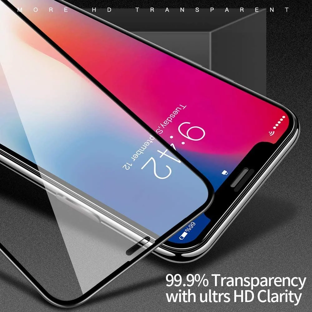 محافظ صفحه نمایش شیشه ای خمیده سه بعدی آیفون ایکس اس مکس Al-HuTrusHi، نصب آسان، ضد حباب، وضوح فوق العاده بالا، سازگار با قاب گوشی برای اپل آیفون ایکس اس مکس (6.5 اینچ) مشکی محافظ صفحه نمایش شیشه ای خمیده سه بعدی آیفون ایکس اس مکس Al-HuTrusHi، نصب آسان، ضد حباب، وضوح فوق العاده بالا، سازگار با قاب گوشی برای اپل آیفون ایکس اس مکس (6.5 اینچ) مشکی