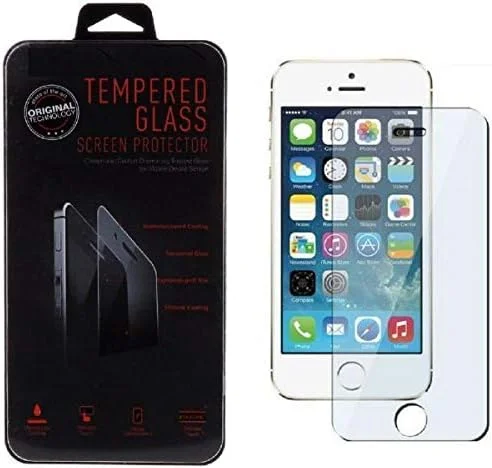 محافظ صفحه نمایش شیشه ای حرارت دیده واقعی ممتاز برای Apple iPhone 5S