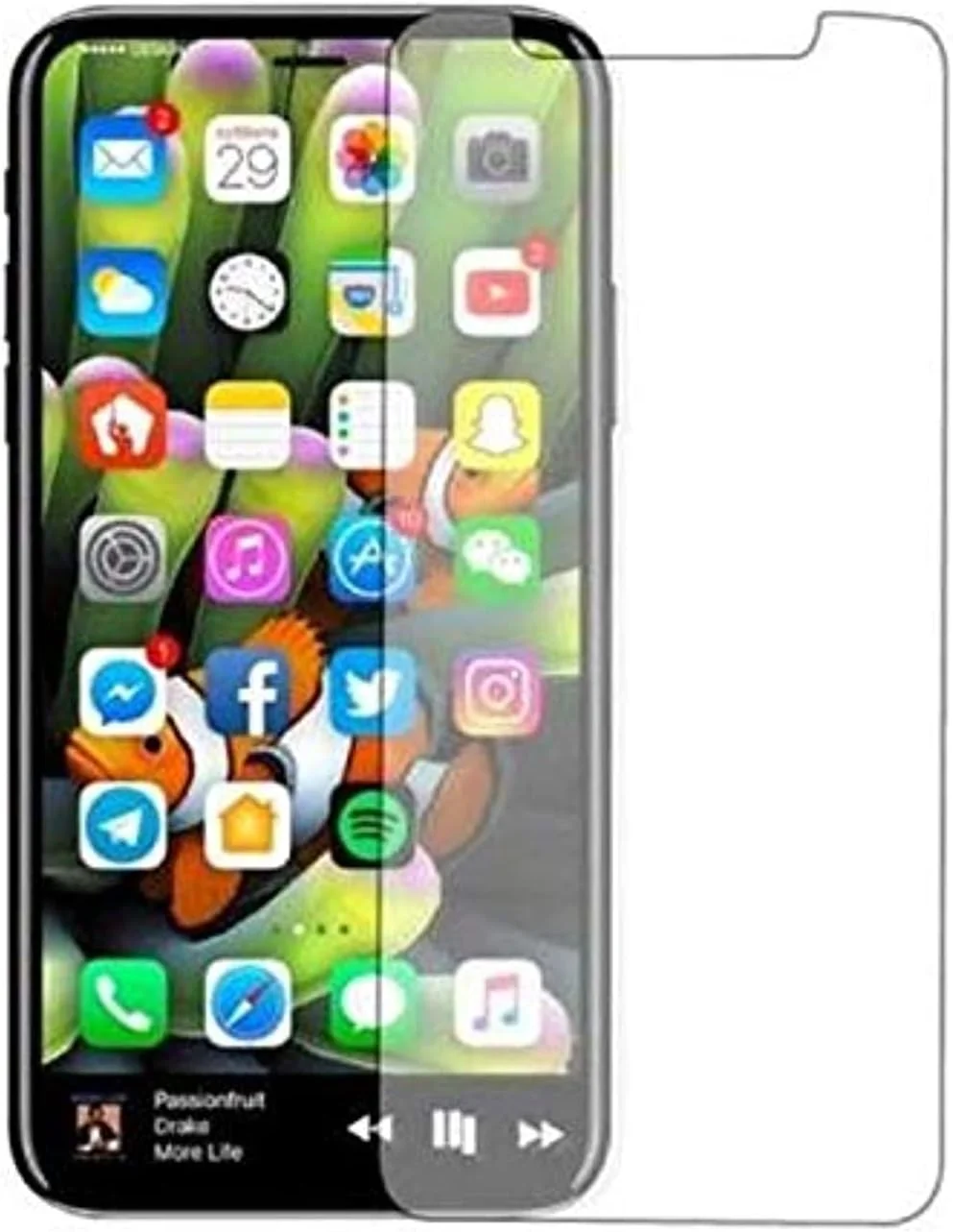 محافظ صفحه نمایش شیشه ای حرارت دیده برای گوشی آیفون XS MAX با صفحه نمایش 6.5 اینچی محافظ صفحه نمایش شیشه ای حرارت دیده برای گوشی آیفون XS MAX با صفحه نمایش 6.5 اینچی