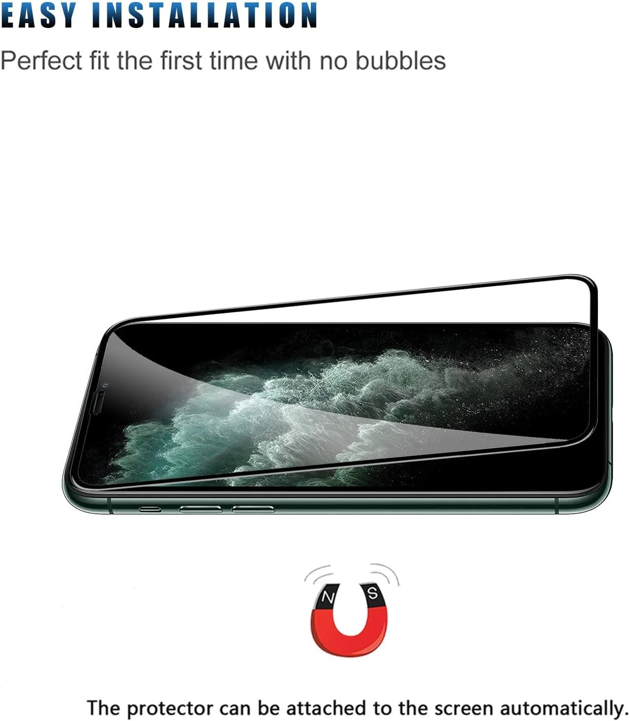 محافظ صفحه نمایش شیشه ای تمپرد O Ozone برای اپل آیفون 11 پرو (5.8 اینچ) مقاوم در برابر ضربه - مشکی