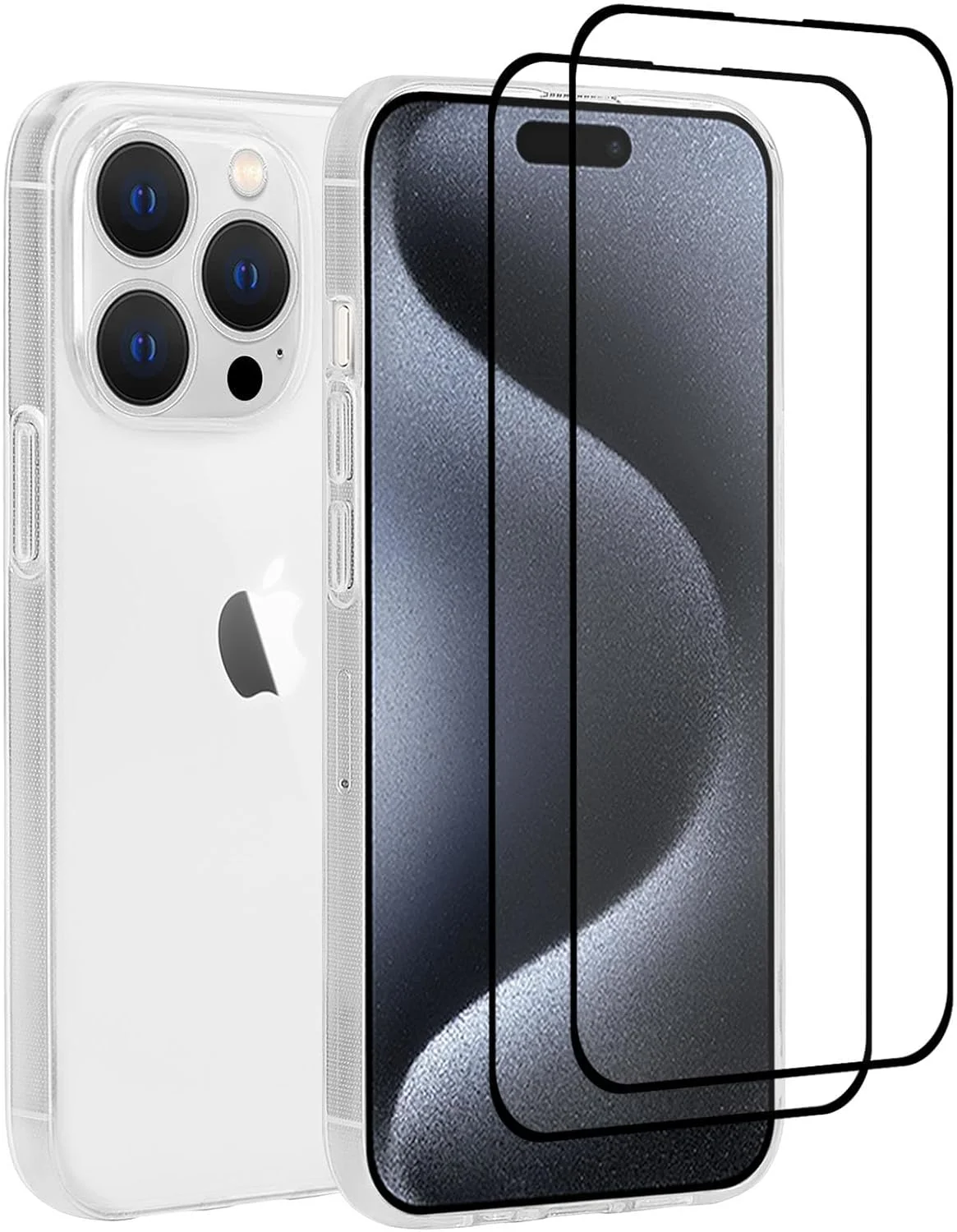 کاور ژلهای شفاف سری 32nd - کاور TPU فوقالعاده نازک و شفاف به همراه 2 عدد محافظ صفحه نمایش شیشهای حرارت دیده برای Apple iPhone 15 Pro Max (6.7 اینچ) - شفاف کاور ژلهای شفاف سری 32nd - کاور TPU فوقالعاده نازک و شفاف به همراه 2 عدد محافظ صفحه نمایش شیشهای حرارت دیده برای Apple iPhone 15 Pro Max (6.7 اینچ) - شفاف