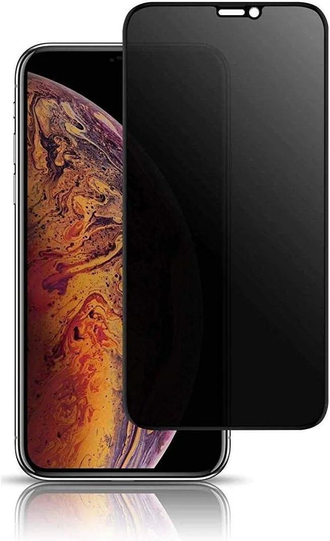 محافظ صفحه نمایش حریم خصوصی 360 درجه Muzz برای گوشی اپل آیفون XS Max 6.5 اینچی، شیشه حرارت دیده با سختی 9H، مشکی محافظ صفحه نمایش حریم خصوصی 360 درجه Muzz برای گوشی اپل آیفون XS Max 6.5 اینچی، شیشه حرارت دیده با سختی 9H، مشکی