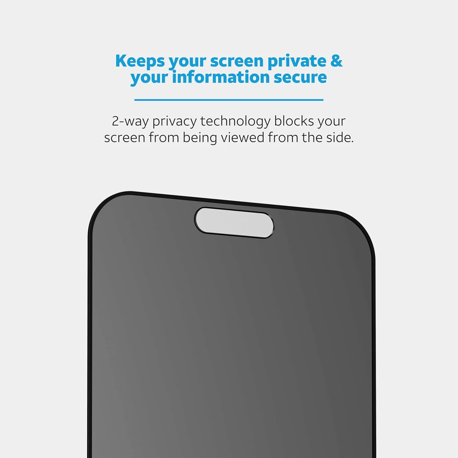 AT&T Tempered Glass Screen Protector with Scratch and Impact Protection and Smudge Resistance for Apple (iPhone 13 Pro, 2 Pack (Privacy))