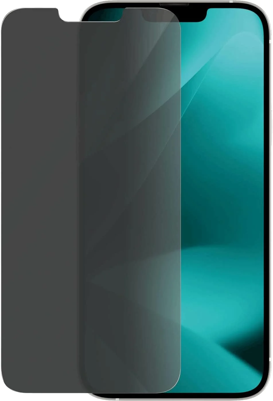 محافظ صفحه نمایش حریم خصوصی PanzerGlass CLASSIC FIT برای Apple iPhone 14 Plus 2022 6.7 اینچ - فیلتر حریم خصوصی شیشه ای حرارت دیده با پوشش ضد میکروبی، سازگار با قاب، استحکام الماس - شفاف