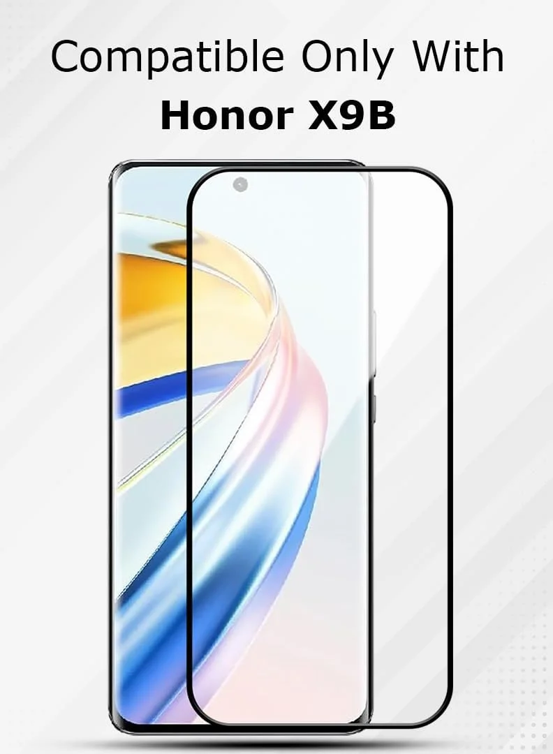 محافظ صفحه نمایش شیشه ای حرارت دیده با سختی 9H برای گوشی آنر X9b با ابعاد 6.78 اینچ، نصب آسان بدون حباب، پوشش کامل، ضد خش و حساس به لمس محافظ صفحه نمایش شیشه ای حرارت دیده با سختی 9H برای گوشی آنر X9b با ابعاد 6.78 اینچ، نصب آسان بدون حباب، پوشش کامل، ضد خش و حساس به لمس