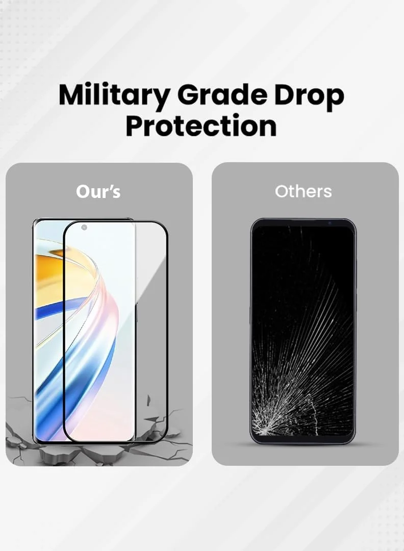 محافظ صفحه نمایش شیشه ای حرارت دیده با سختی 9H برای گوشی آنر X9b با ابعاد 6.78 اینچ، نصب آسان بدون حباب، پوشش کامل، ضد خش و حساس به لمس محافظ صفحه نمایش شیشه ای حرارت دیده با سختی 9H برای گوشی آنر X9b با ابعاد 6.78 اینچ، نصب آسان بدون حباب، پوشش کامل، ضد خش و حساس به لمس