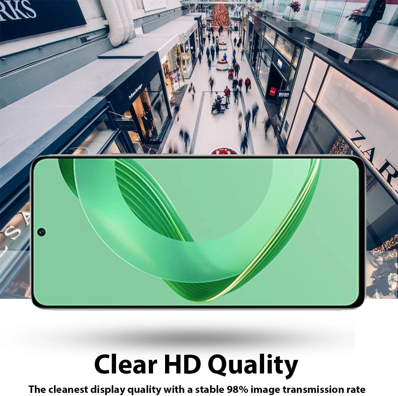 محافظ صفحه نمایش الحتروشی سازگار با هوآوی نوا 11 SE، محافظ صفحه نمایش شیشه ای حرارت دیده [ضد تابش نور] [پوشش کامل HD] [نصب آسان] [سختی 9H]