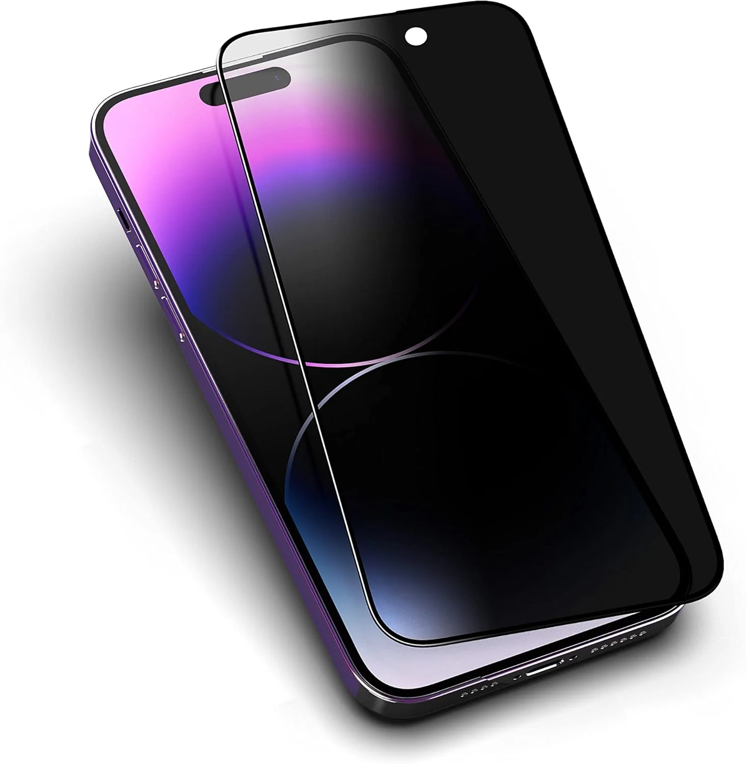 محافظ صفحه نمایش حریم خصوصی 2.5D با پوشش کامل و درجه A+ دادو، سازگار با آیفون 14 پرو 6.1 اینچ، ضخامت 0.33 میلی متر، به همراه ابزار نصب آسان | کیت لوازم جانبی | کارت فشاری (2 عدد) محافظ صفحه نمایش حریم خصوصی 2.5D با پوشش کامل و درجه A+ دادو، سازگار با آیفون 14 پرو 6.1 اینچ، ضخامت 0.33 میلی متر، به همراه ابزار نصب آسان | کیت لوازم جانبی | کارت فشاری (2 عدد)