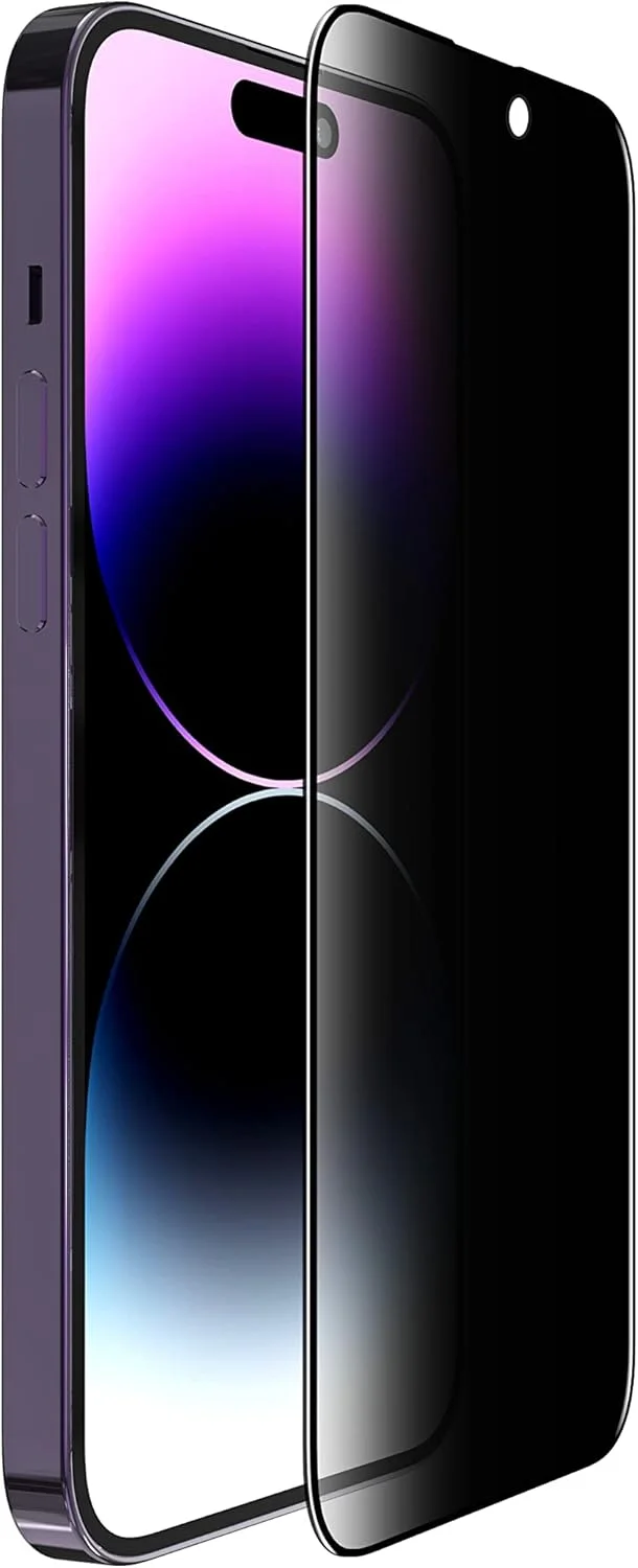 محافظ صفحه نمایش حریم خصوصی 2.5D با پوشش کامل و درجه A+ دادو، سازگار با آیفون 14 پرو 6.1 اینچ، ضخامت 0.33 میلی متر، به همراه ابزار نصب آسان | کیت لوازم جانبی | کارت فشاری (2 عدد) محافظ صفحه نمایش حریم خصوصی 2.5D با پوشش کامل و درجه A+ دادو، سازگار با آیفون 14 پرو 6.1 اینچ، ضخامت 0.33 میلی متر، به همراه ابزار نصب آسان | کیت لوازم جانبی | کارت فشاری (2 عدد)