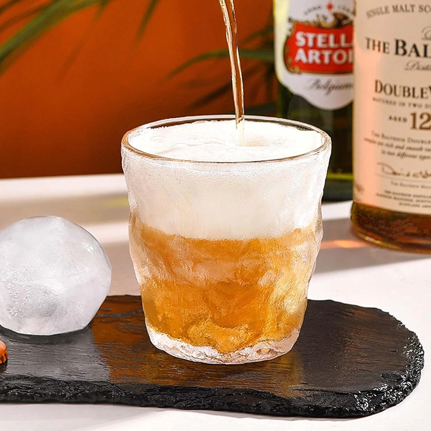 ست 4 عددی لیوان نوشیدنی کریستالی KASTWAVE - لیوان های شفاف 300 میلی لیتری طرح قوطی، لیوان آب، لیوان نوشیدنی برای آب، آبمیوه و هر نوشیدنی و هر مناسبت