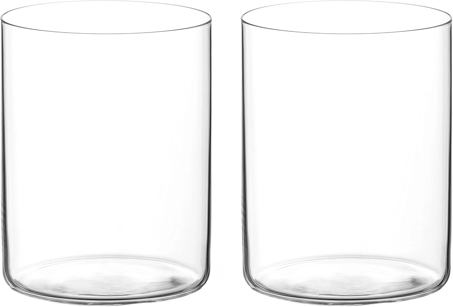 ست دو عددی لیوان کریستالی DIAMANTE مدل 'Air' - لیوان های نوشیدنی سبک و نازک - ایده آل برای انواع نوشیدنی ها، قهوه سرد، کوکتل، آب و نوشیدنی های غیر الکلی