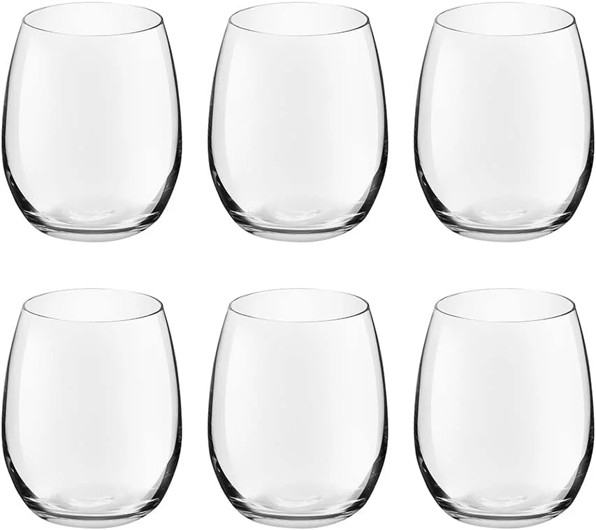 ست لیوان رویال لردام مدل Dining At Home، 390 میلی لیتر، ست 6 عددی لیوان نوشیدنی، ست لیوان بار برای موهیتو و کوکتل، لیوان آب و آبمیوه، لیوان های بلند، ست ظروف شیشه ای نوشیدنی