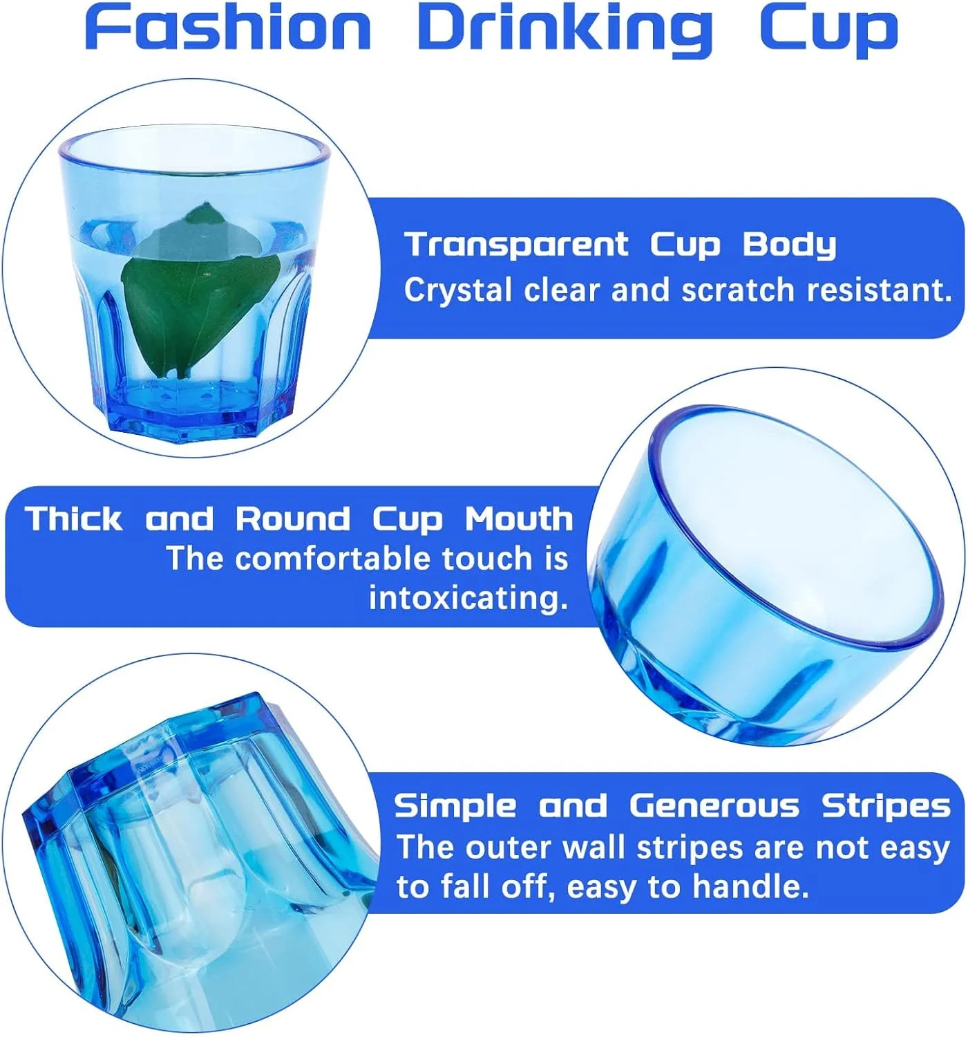 لیوان های نوشیدنی 180 میلی لیتری، ست ظروف نوشیدنی اکریلیک رنگی، فنجان های پلاستیکی قابل استفاده مجدد، لیوان های کوچک آب برای خانواده، کودکان، پیک نیک، مهمانی ها، آب میوه، بدون BPA، قابل شستشو در ماشین ظرفشویی، ست 6 عددی