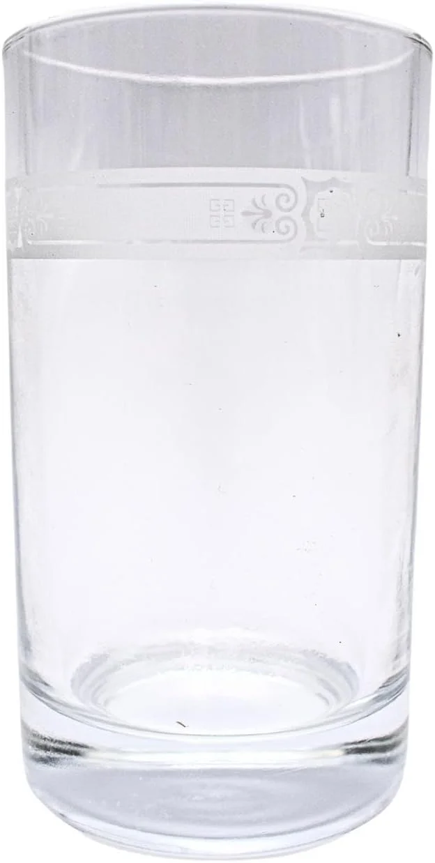 ست لیوان شیشه ای برای نوشیدنی - بسته 6 عددی لیوان شیشه ای ضخیم 250 میلی لیتری