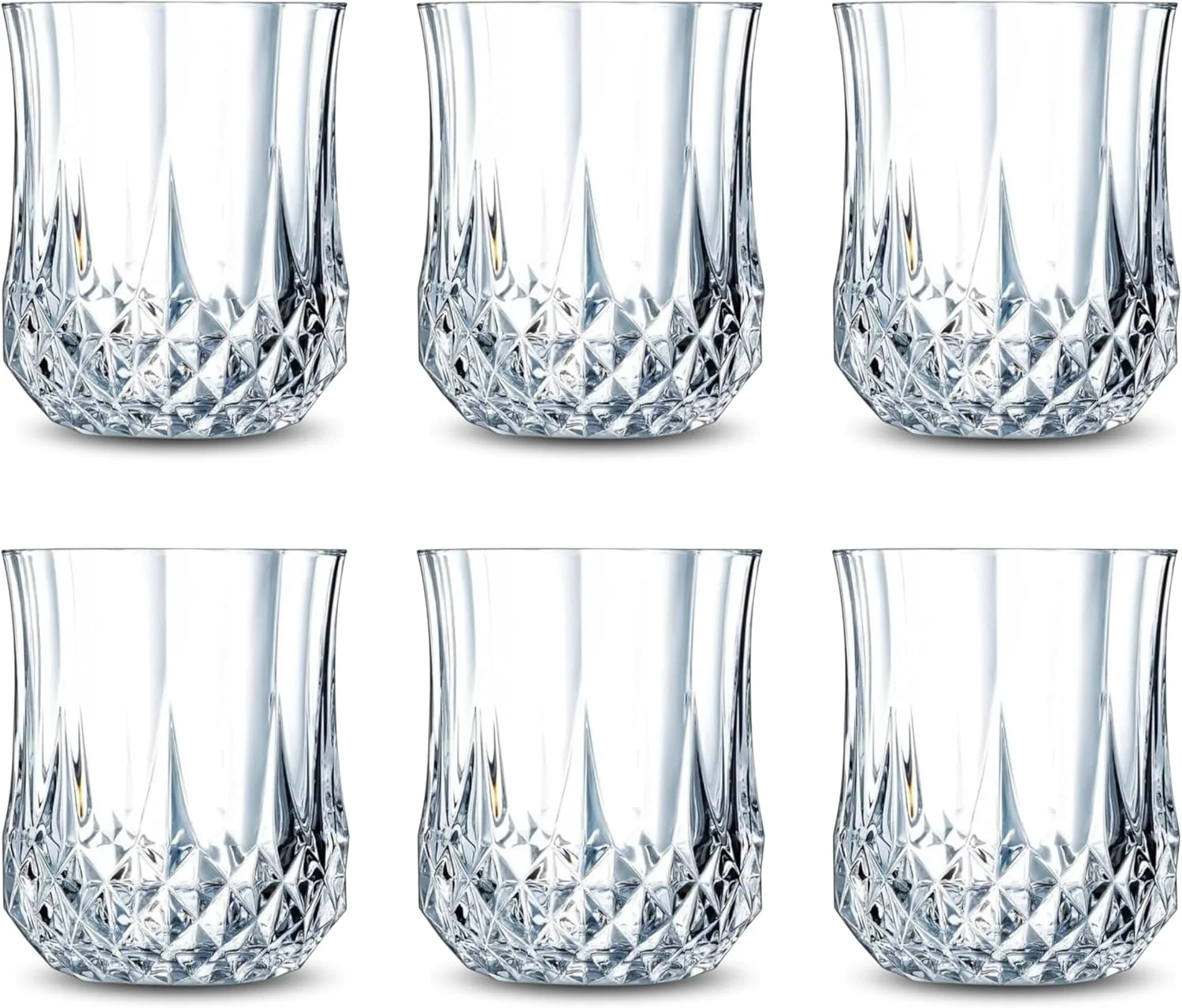 ست لیوان شیشه ای 6 عددی FEELINGS از Addox، لیوان های نوشیدنی ممتاز 240 میلی لیتری (کریستال لوکس)