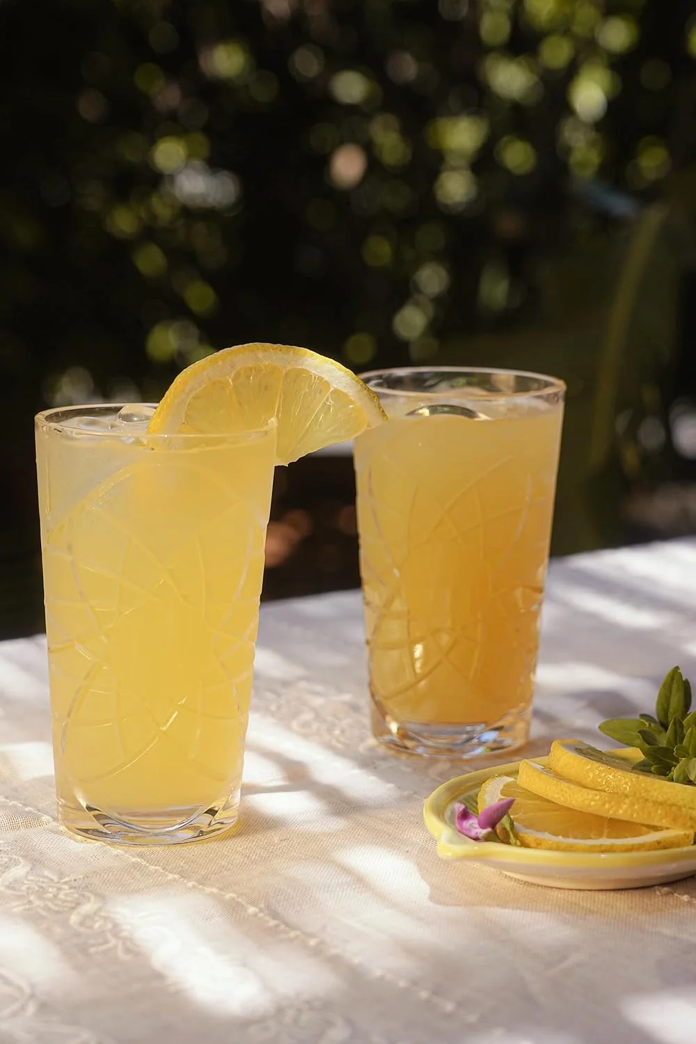 لیوان آب پلاستیکی با کیفیت عالی اکریلیک نشکن طرح دار | ست 6 عددی | قابل استفاده مجدد، قابل شستشو در ماشین ظرفشویی | بلند 8.2X14.3 سانتی متر شفاف