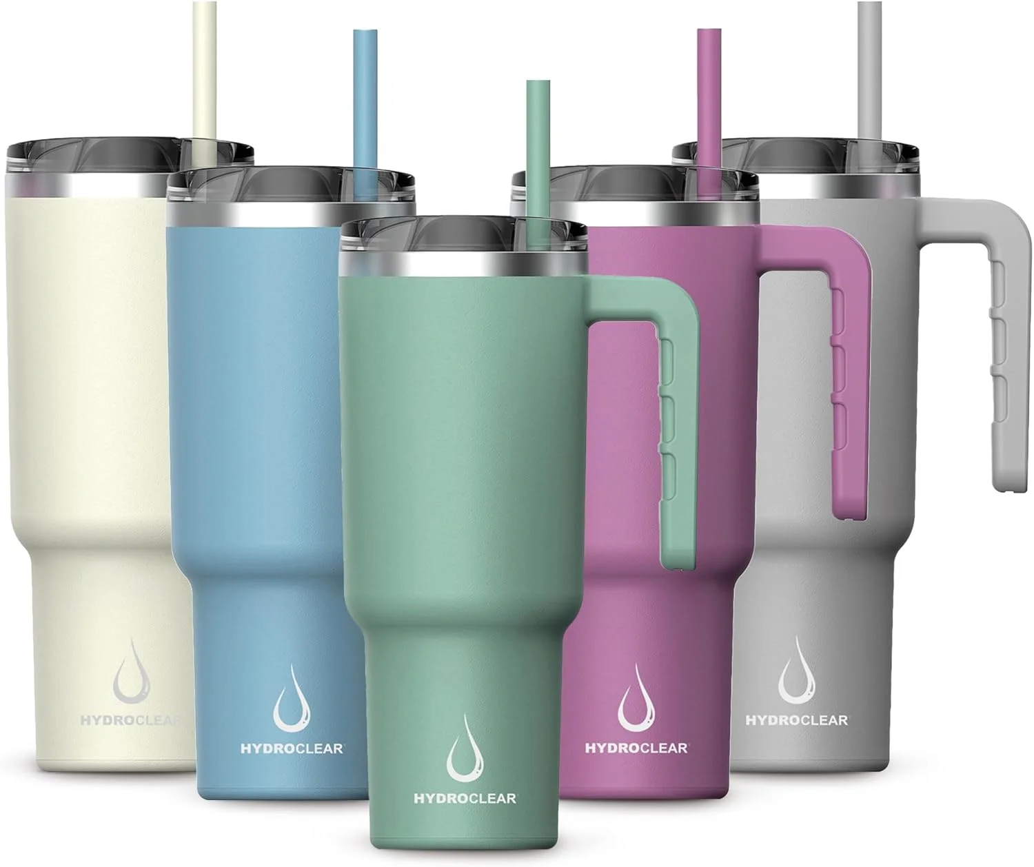 ماگ استیل ضد زنگ با طراحی زیبا - ماگ عایق خلاء دو جداره 1200 میلی لیتری با دسته - ضد نشت برای آقایان و بانوان (سبز)