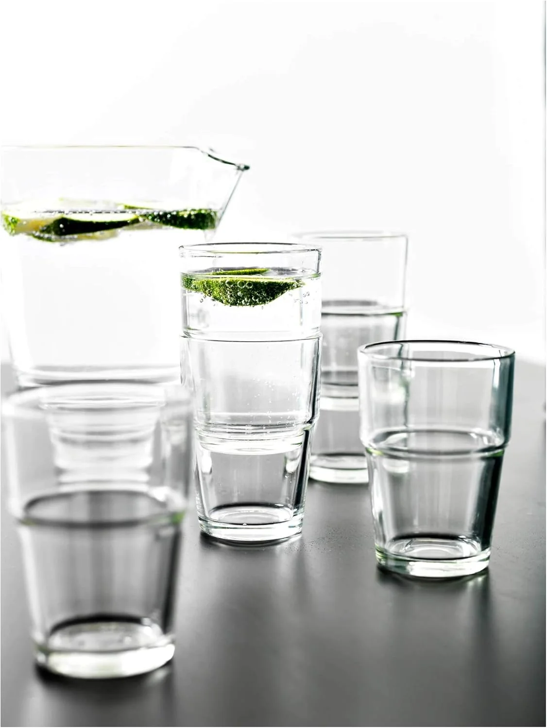 ایکه آ REKO لیوان شیشه ای شفاف، 17 سانتی لیتر - بسته 6 عددی