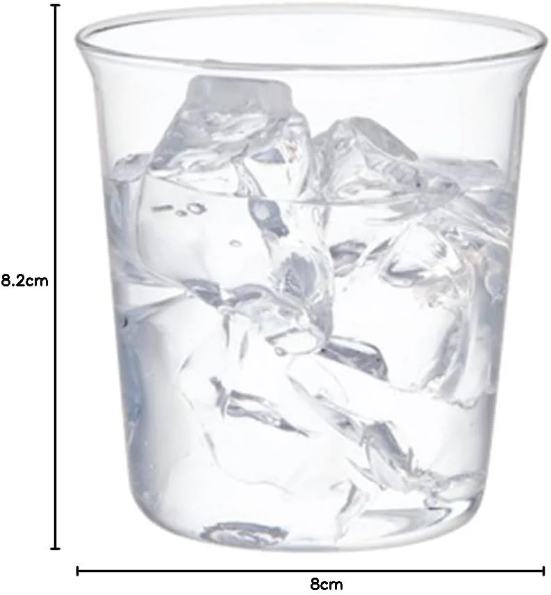 لیوان آب کینتو مدل CAST 8430، 250 میلی لیتر، شیشه مقاوم در برابر حرارت، قابل استفاده در مایکروویو و ماشین ظرفشویی