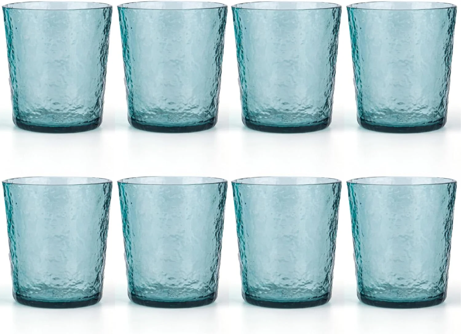 لیوان های آکریلیک 12 اونسی KX-WARE، ست 8 عددی سبز