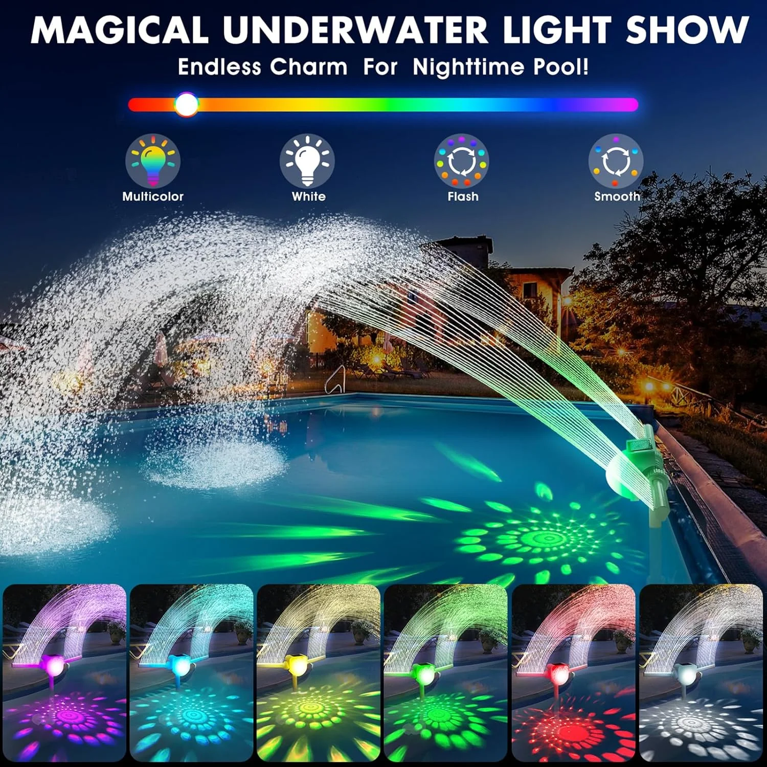 فواره استخر با نورپردازی خورشیدی، فواره استخر دوگانه قابل تنظیم برای آبشار استخر توکار، فواره آب استخر، آبپاش آبشار استخر سرگرم کننده برای خنک کردن استخر فواره استخر با نورپردازی خورشیدی، فواره استخر دوگانه قابل تنظیم برای آبشار استخر توکار، فواره آب استخر، آبپاش آبشار استخر سرگرم کننده برای خنک کردن استخر