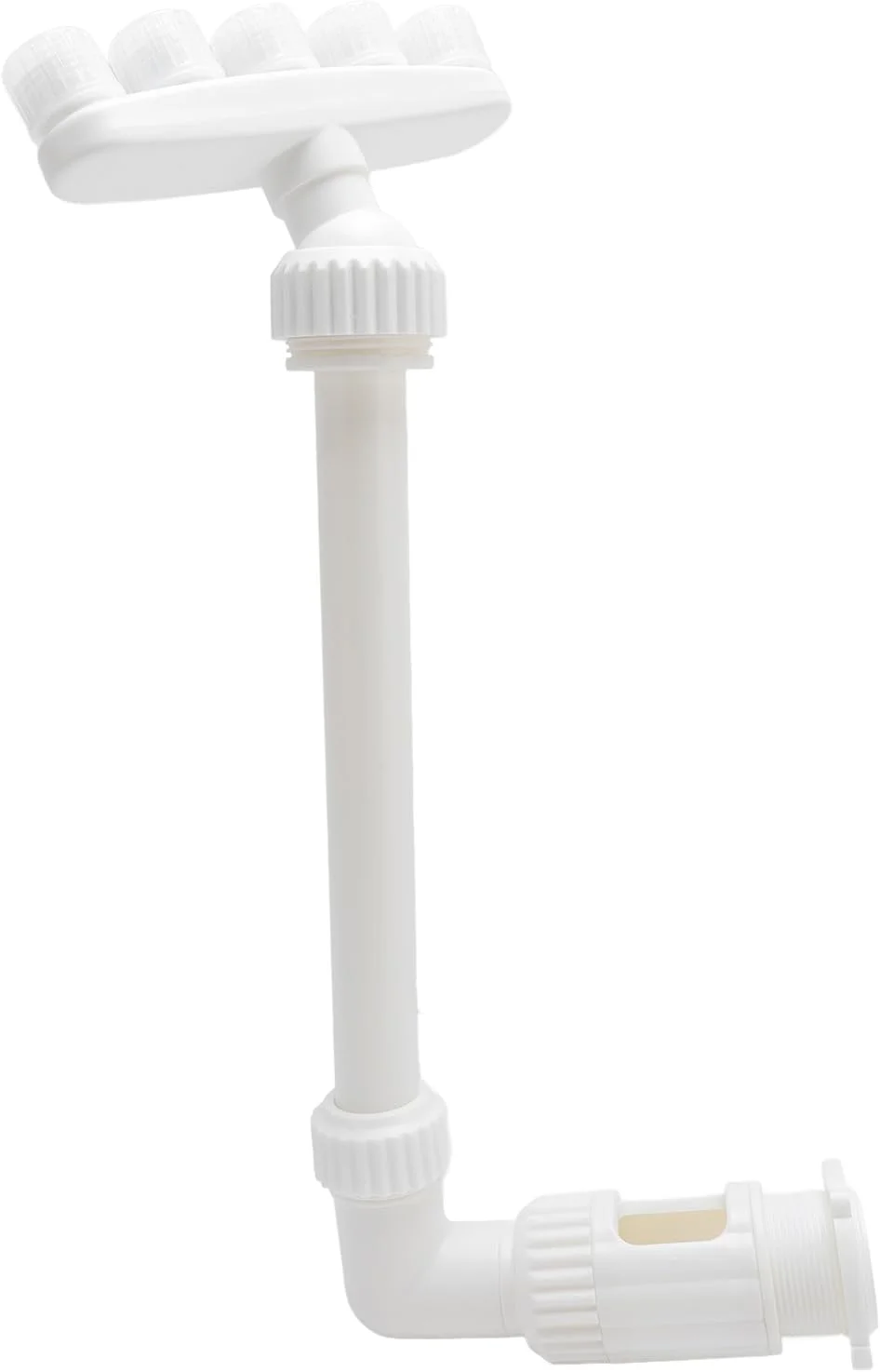 فواره آبشاری استخر، دارای 5 نازل با ارتفاع قابل تنظیم، مناسب برای حوض ماهی و باغ، فواره آبشاری دوگانه، جنس PVC، خنک کننده ایده آل استخر، ویژگی آبنما در فضای باز