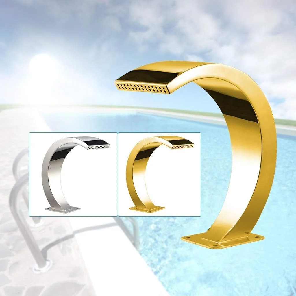 آبنمای استخری آبشاری، آبنمای استخر استیل ضد زنگ برای استخر روباز